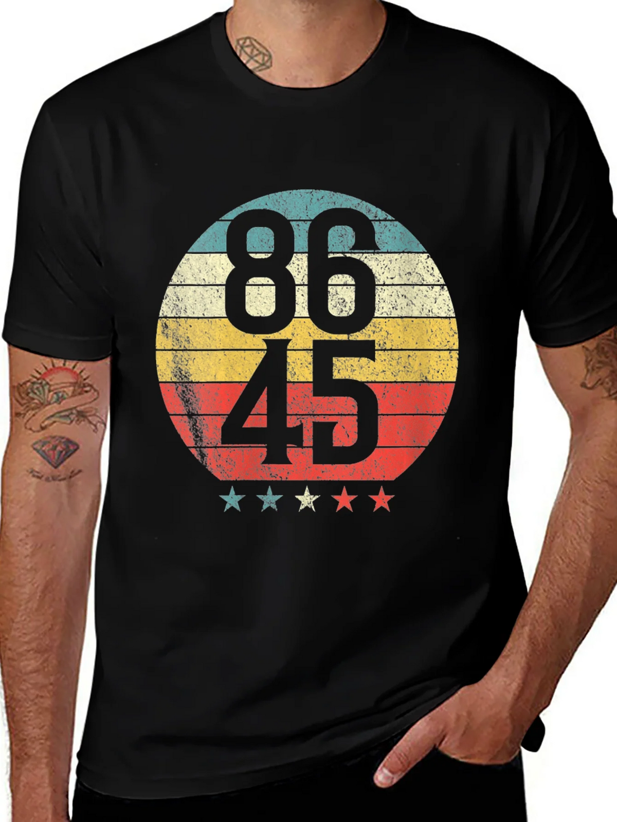 86 45 Retro Graphic Tee - Political Statement T-Shirt product image 1