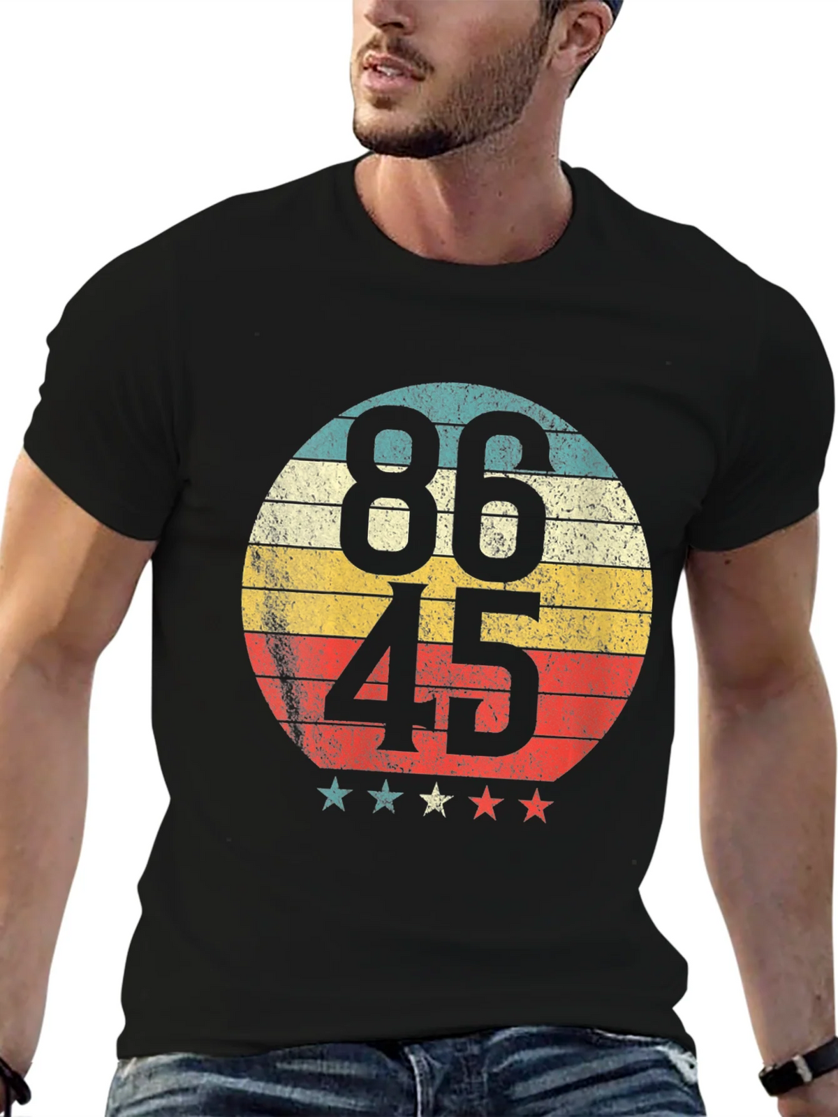 86 45 Retro Graphic Tee - Political Statement T-Shirt product image 6