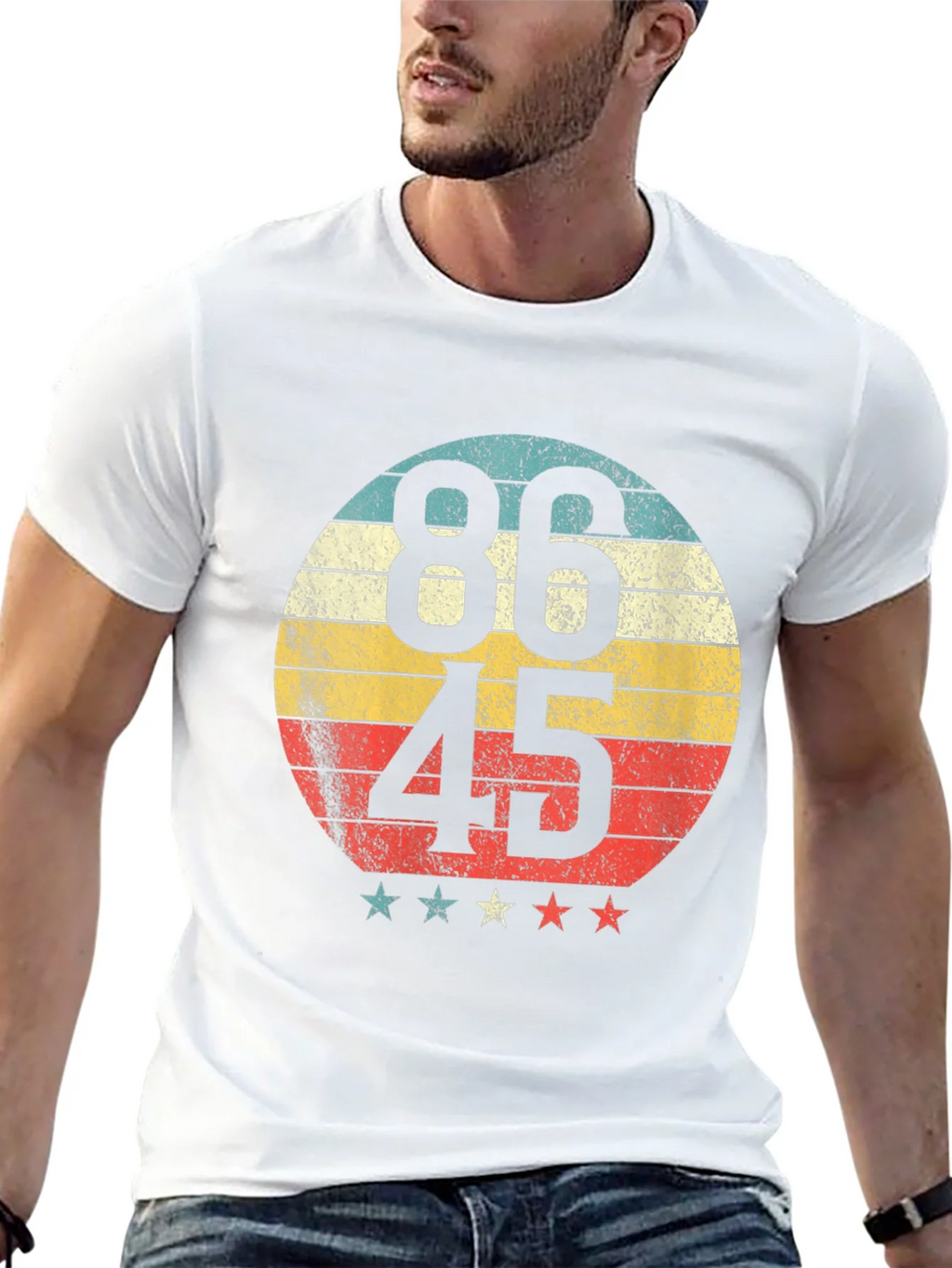 86 45 Retro Graphic Tee - Political Statement T-Shirt product image 12