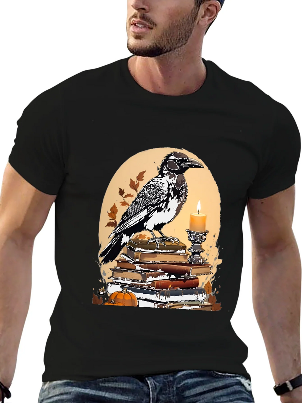 Raven and Books Graphic Tee product image 6