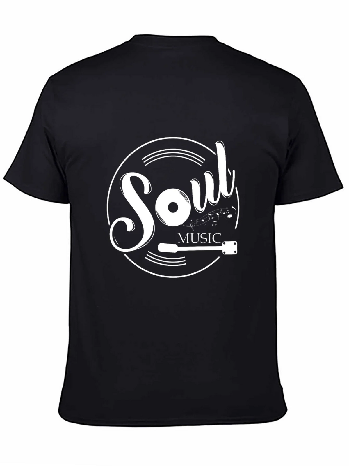Soul Music Graphic Tee - Black Cotton Shirt product image 4