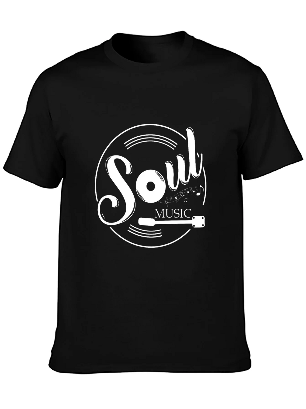 Soul Music Graphic Tee - Black Cotton Shirt product image 3