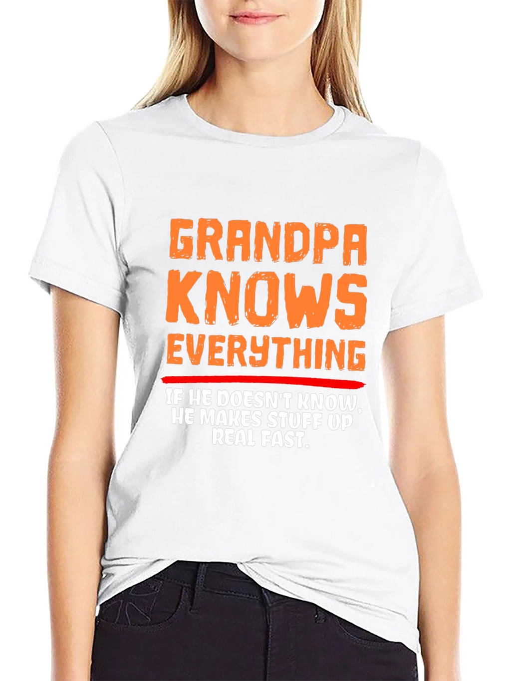 Grandpa Knows Everything Funny Graphic T-Shirt product image 7