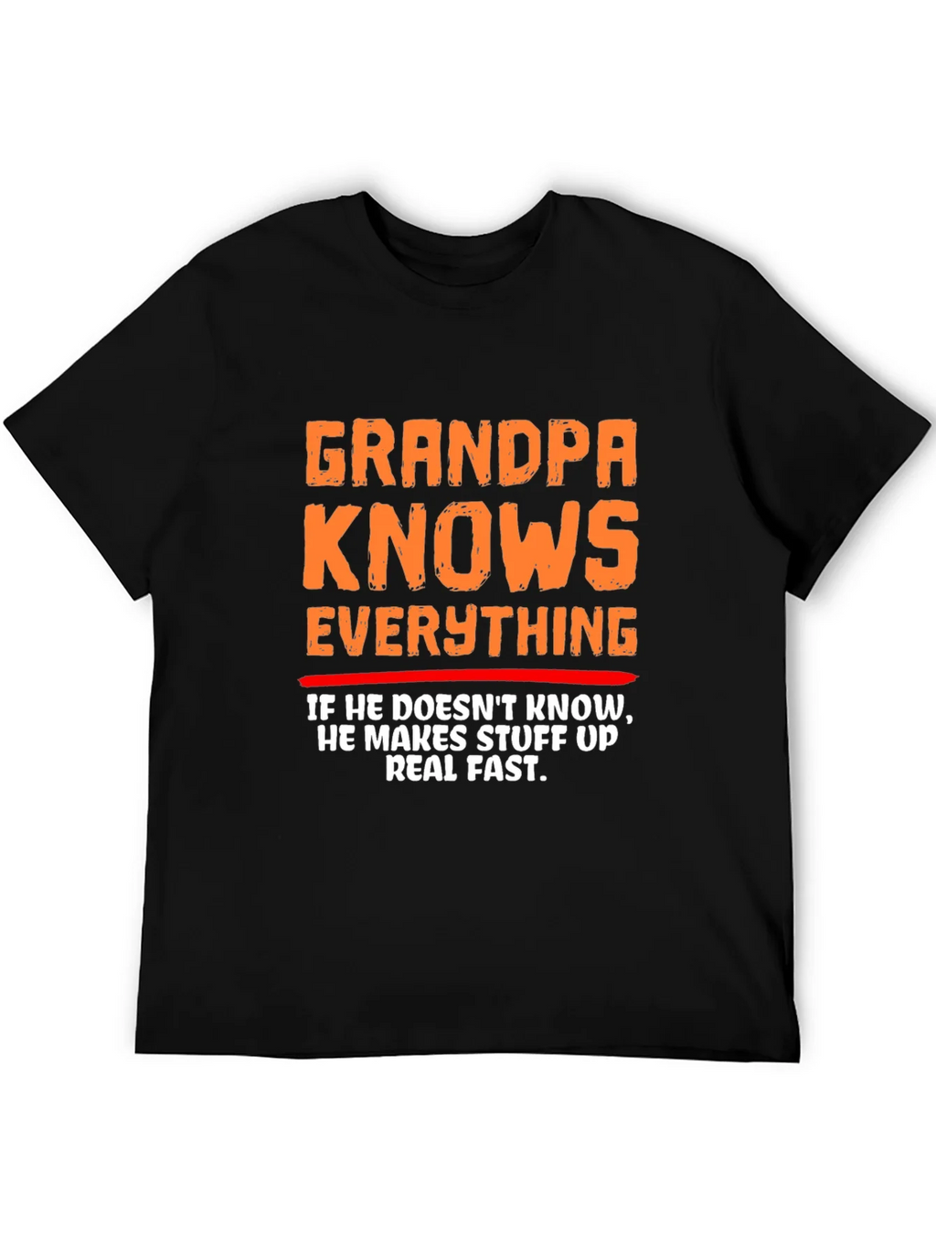 Grandpa Knows Everything Funny Graphic T-Shirt product image 4