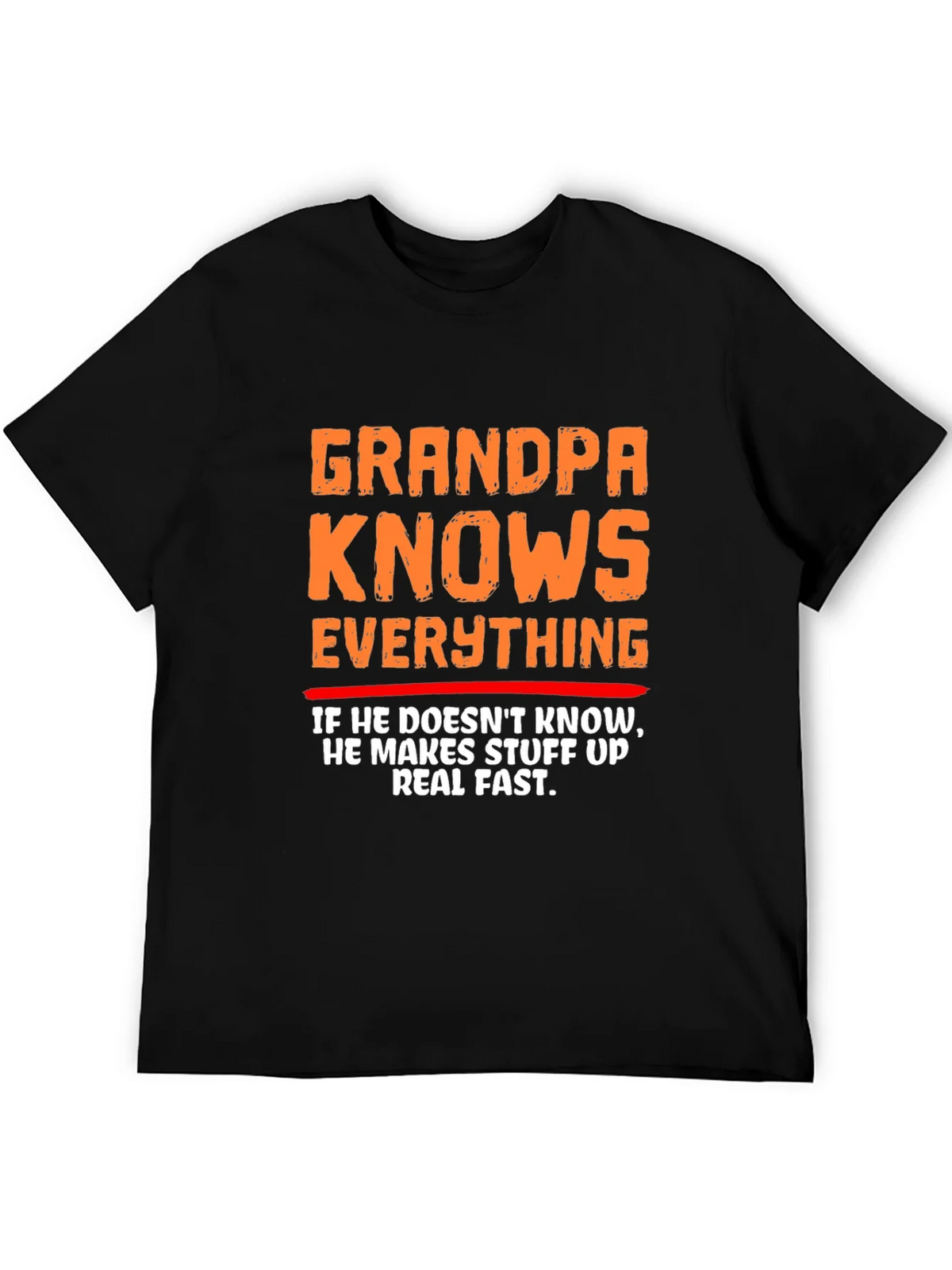 Grandpa Knows Everything Funny Graphic T-Shirt product image 4