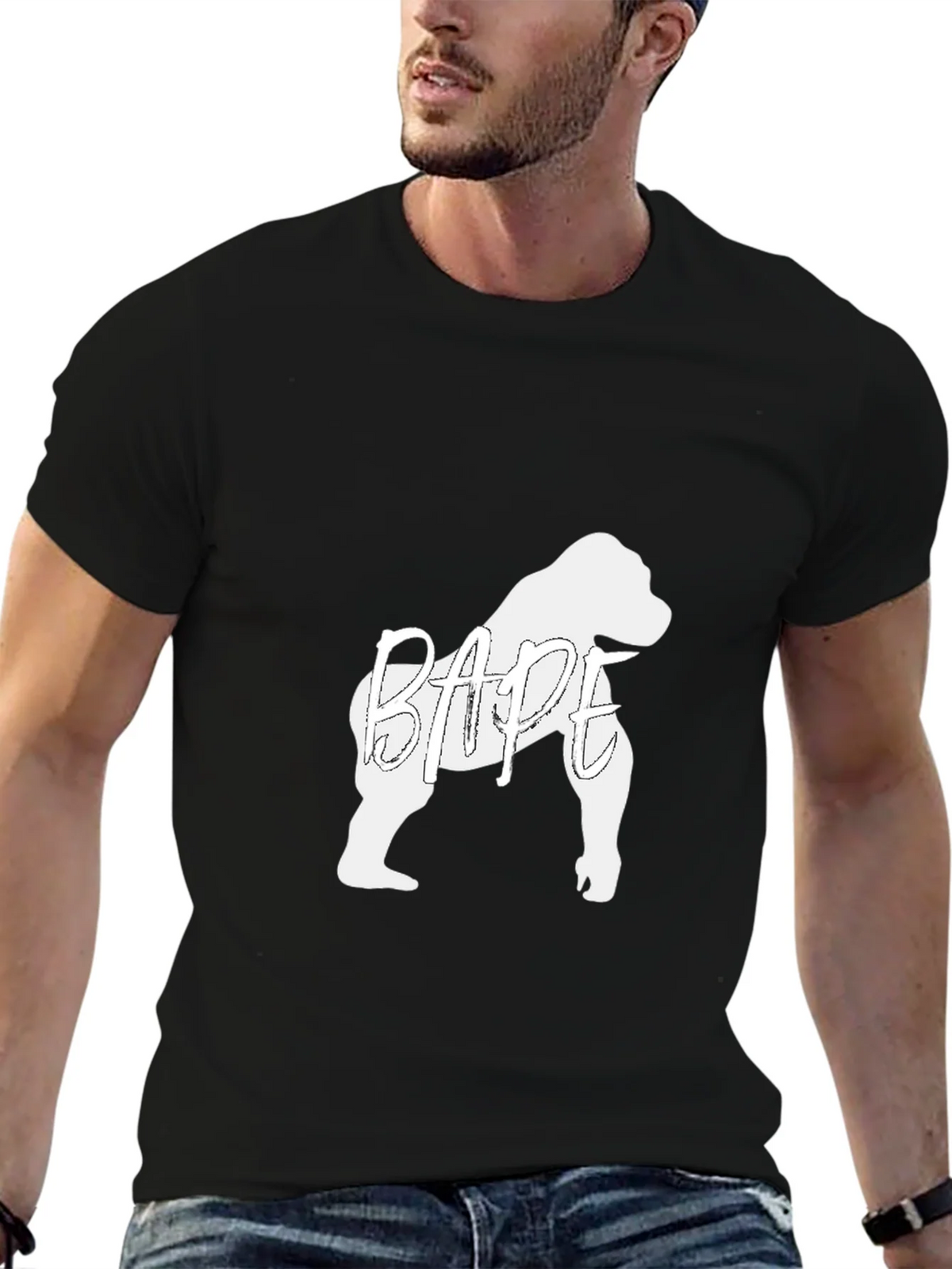 BAPE Gorilla Graphic Black Tee product image 3
