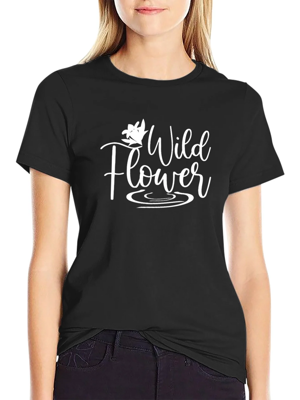 Wildflower Graphic Tee - Black T-Shirt product image 2