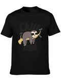 Chill Sloth Graphic Tee - Relaxed Style product image 1