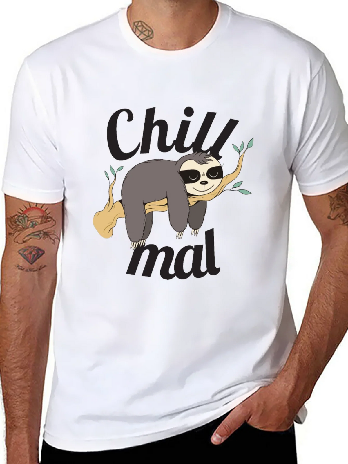 Chill Sloth Graphic Tee - Relaxed Style product image 3