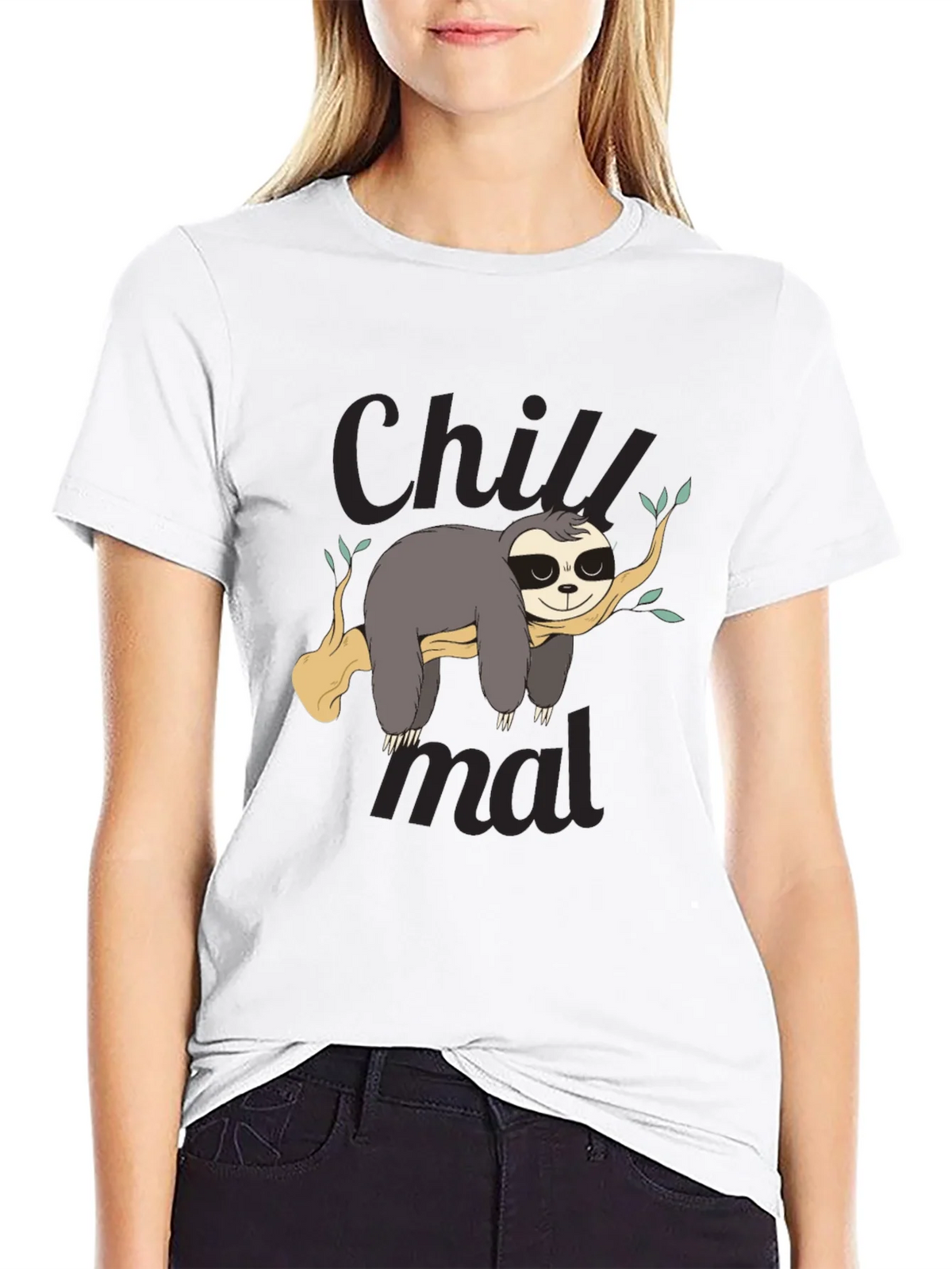 Chill Sloth Graphic Tee - Relaxed Style product image 4