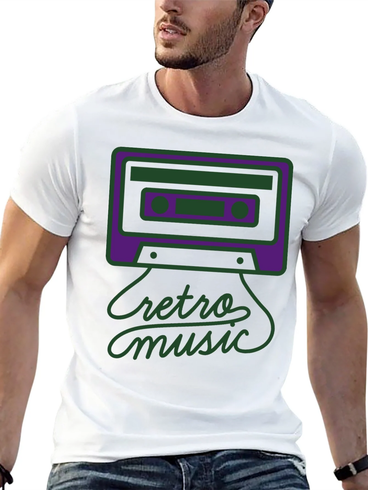 Retro Music Graphic Tee - Black product image 12
