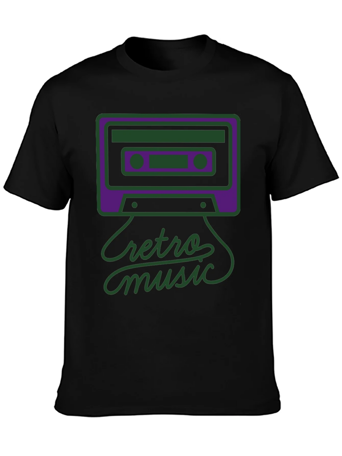 Retro Music Graphic Tee - Black product image 3
