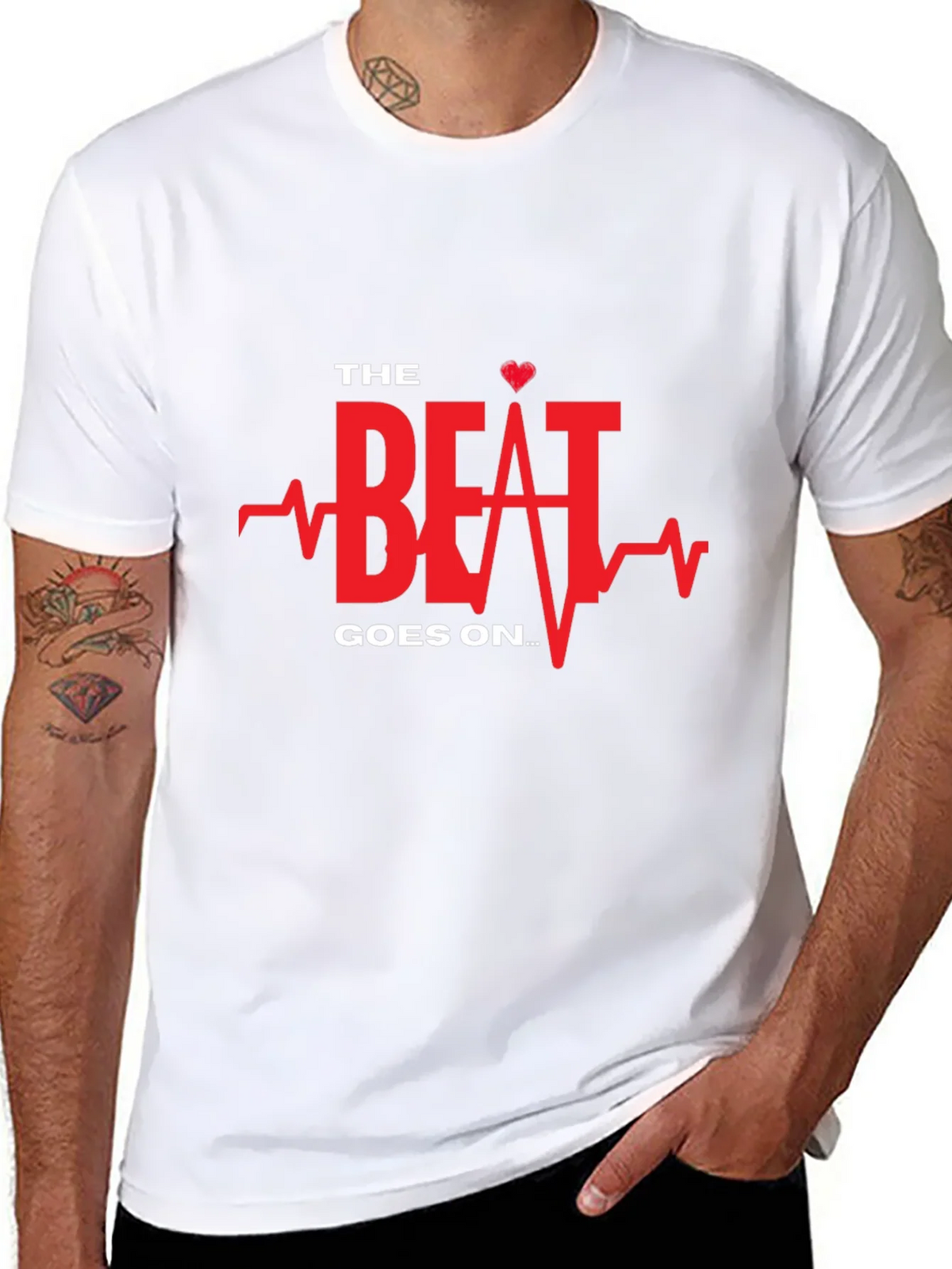 The Beat Goes On Black Graphic Tee product image 7