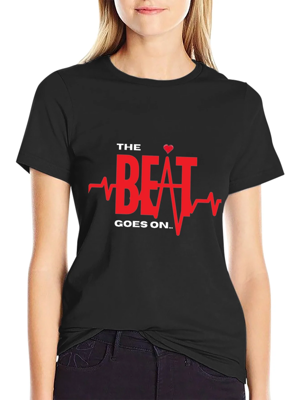 The Beat Goes On Black Graphic Tee product image 2
