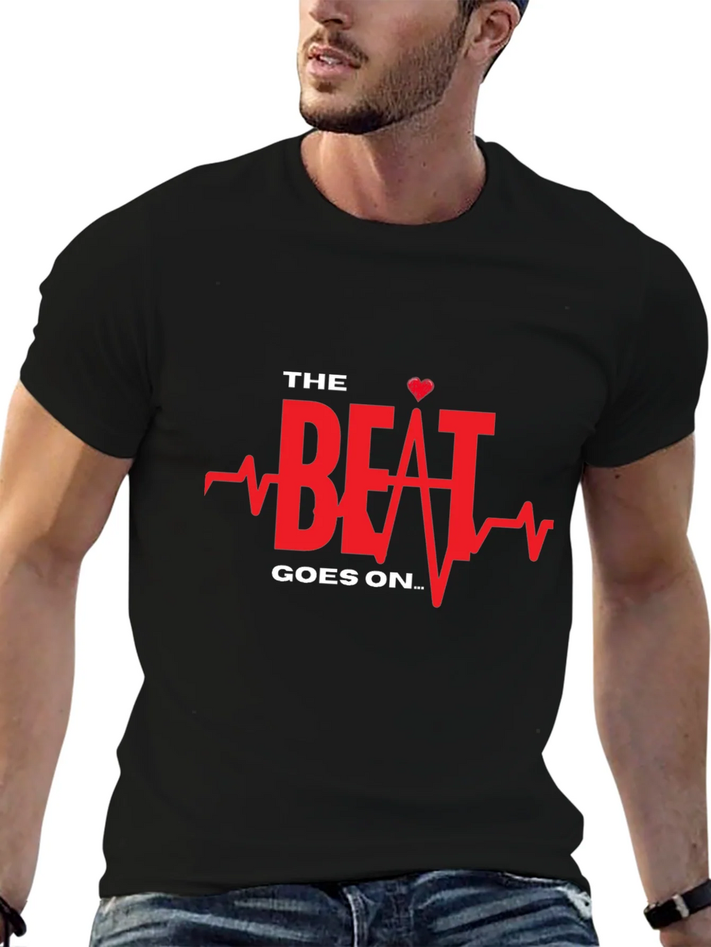 The Beat Goes On Black Graphic Tee product image 6