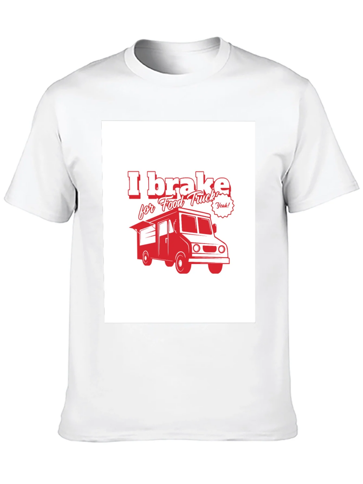 I Brake for Food Truck Black T-Shirt product image 9