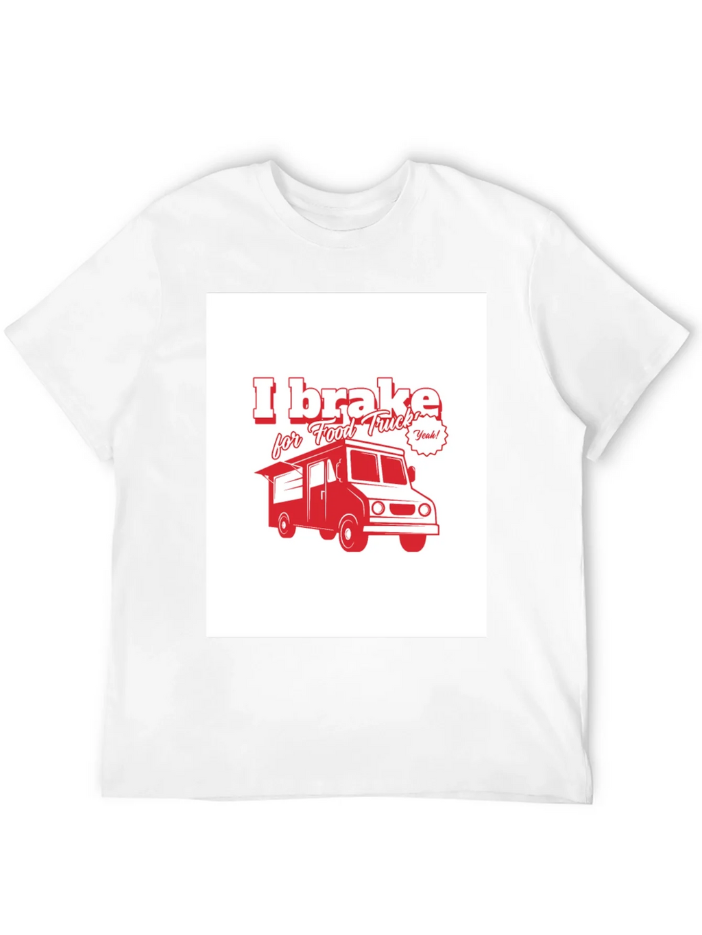 I Brake for Food Truck Black T-Shirt product image 11