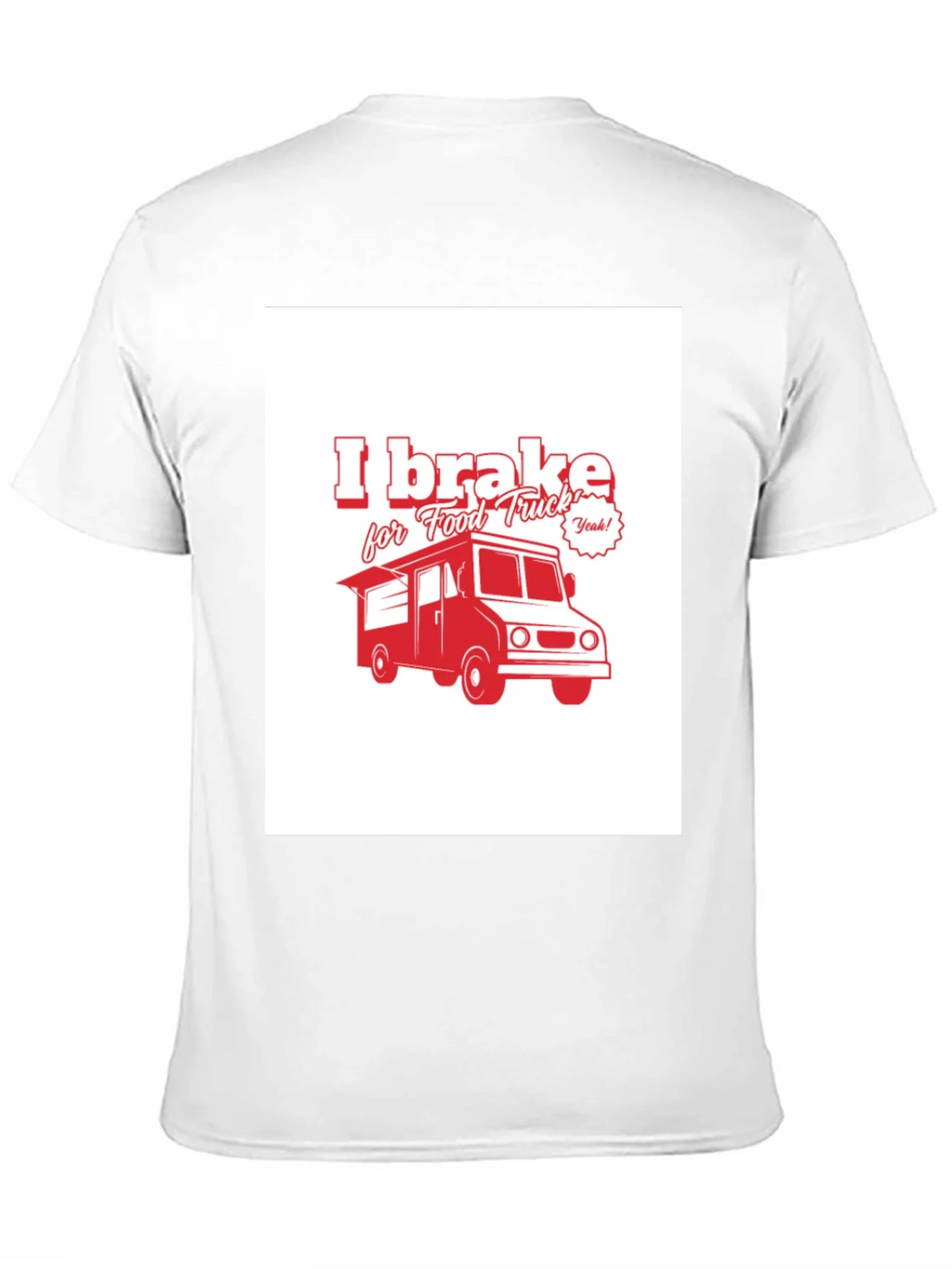 I Brake for Food Truck Black T-Shirt product image 10