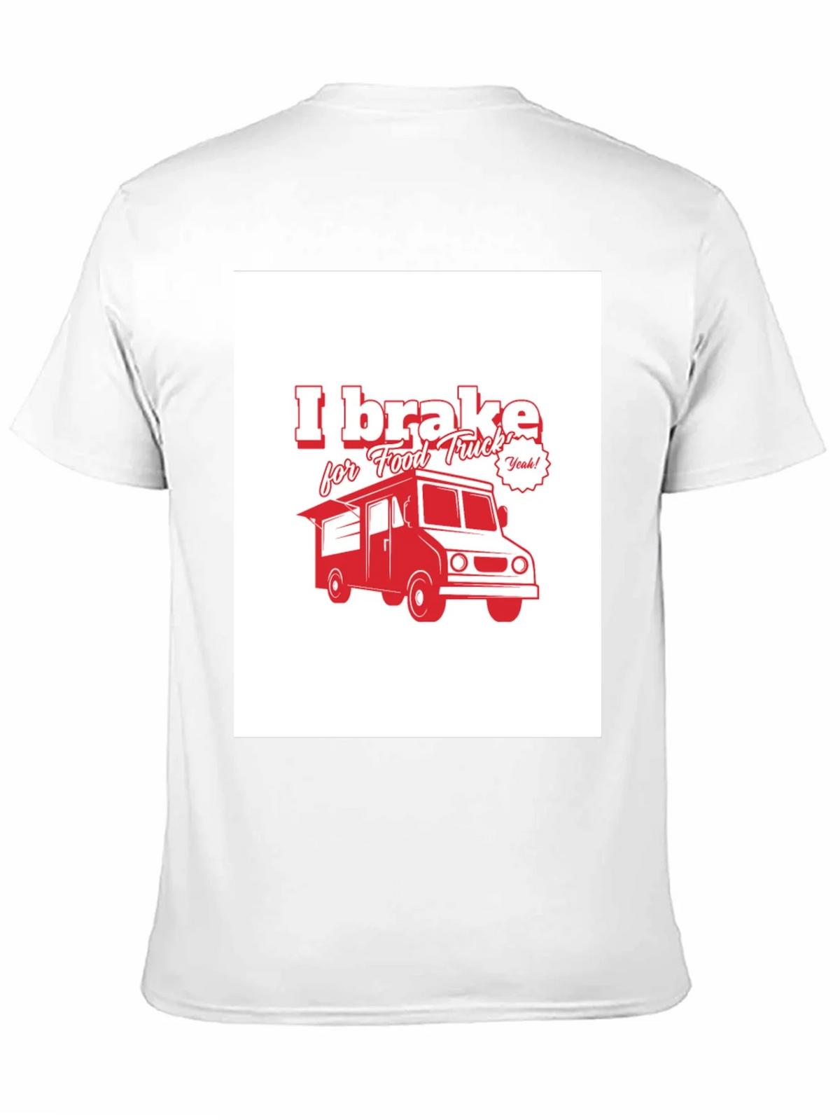 I Brake for Food Truck Black T-Shirt product image 10