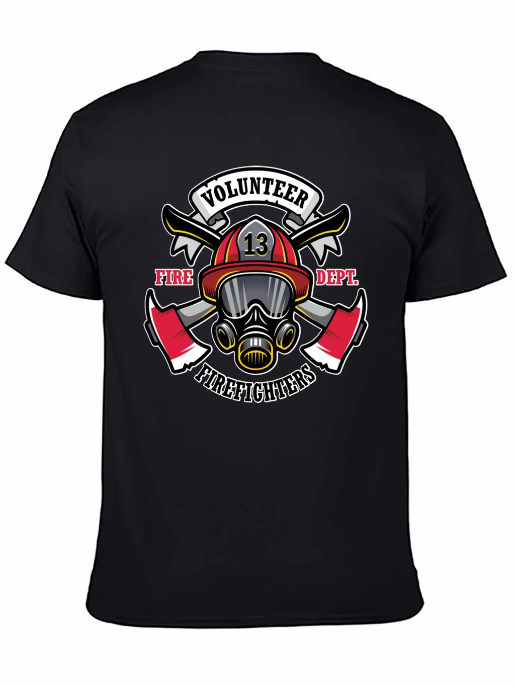 Volunteer Firefighter Graphic Tee - Black product image 3