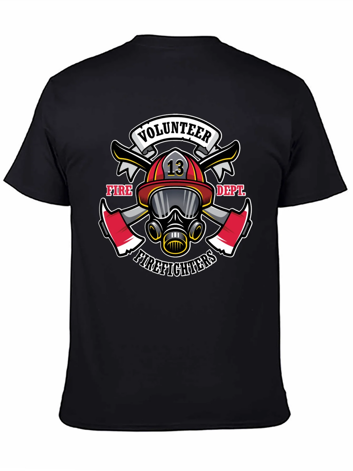 Volunteer Firefighter Graphic Tee - Black product image 3