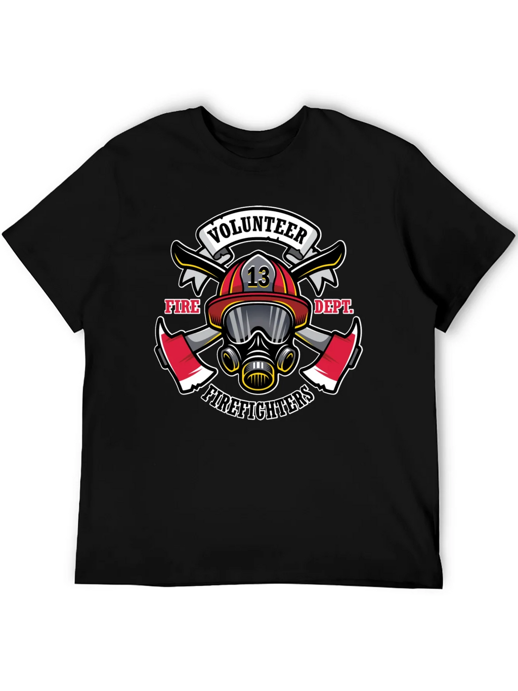 Volunteer Firefighter Graphic Tee - Black product image 4