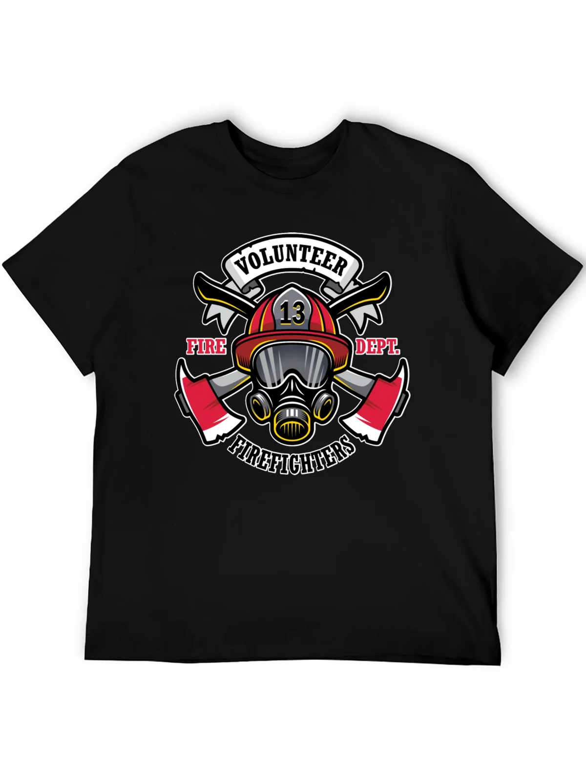 Volunteer Firefighter Graphic Tee - Black product image 4