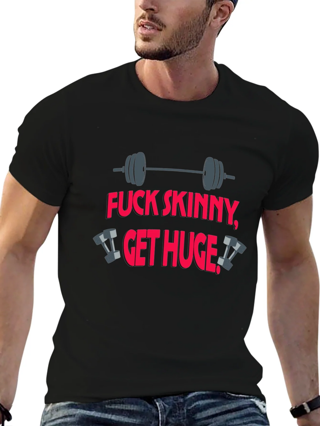 Fitness T-Shirt: Fuck Skinny Get Huge product image 6