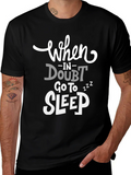 Funny Graphic Tee: When in Doubt Go to Sleep product image 1