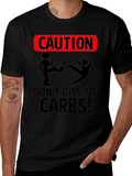 Caution Dont Give Me Carbs T-Shirt product image 1
