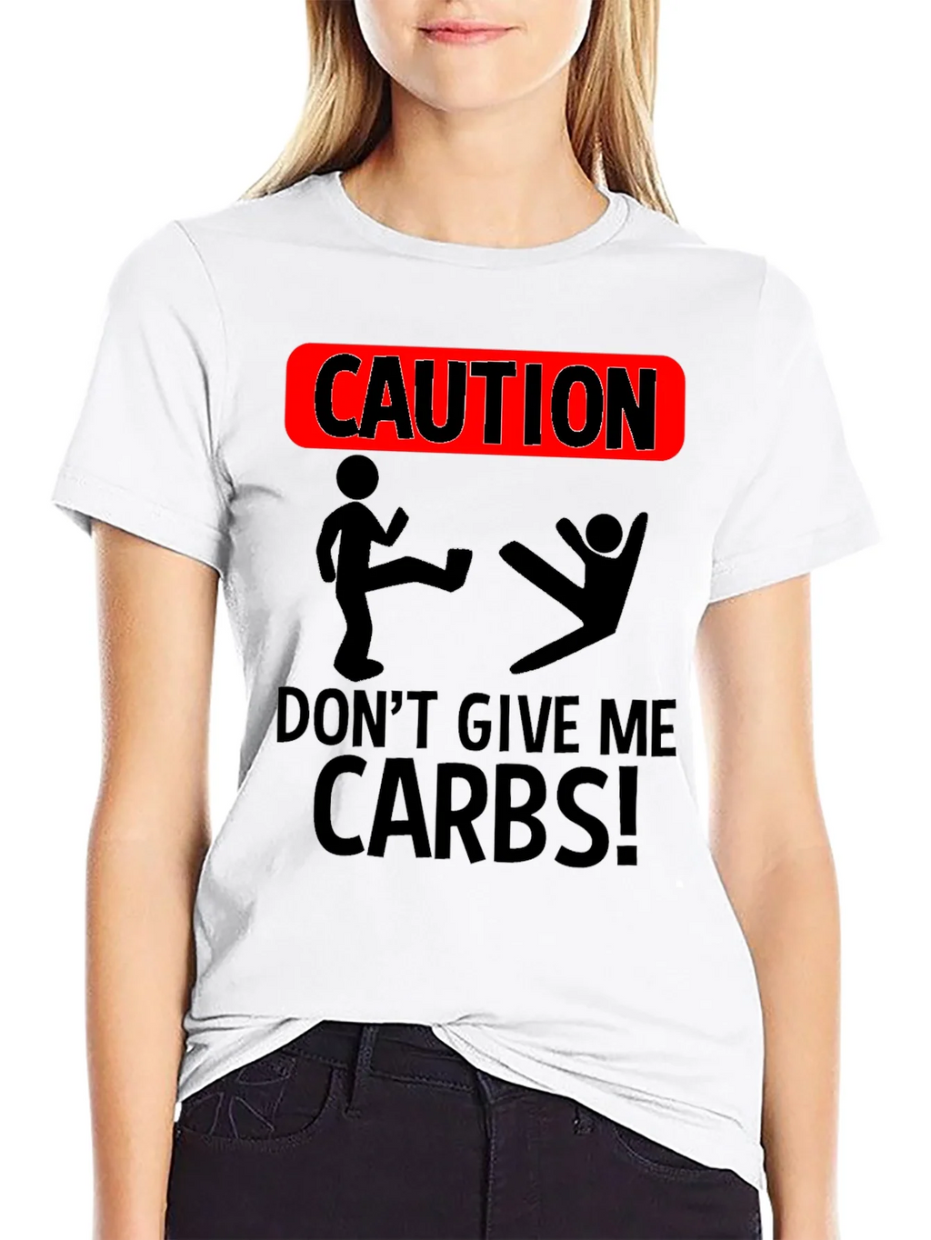 Caution Dont Give Me Carbs T-Shirt product image 8