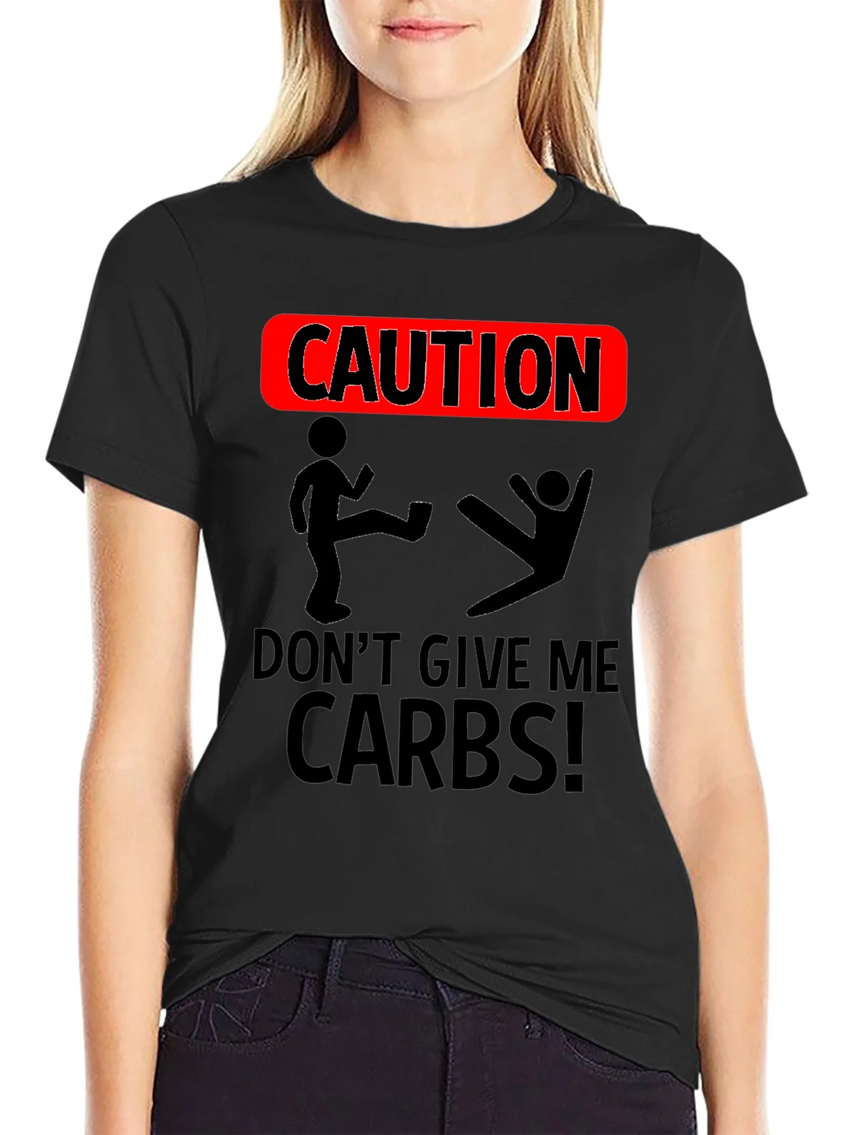 Caution Dont Give Me Carbs T-Shirt product image 2
