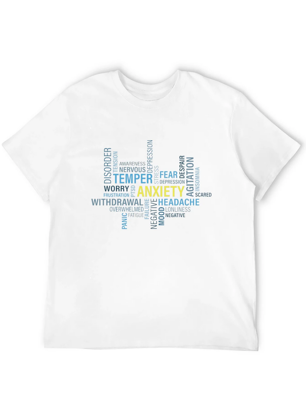 Anxiety Word Cloud Graphic T-Shirt product image 11