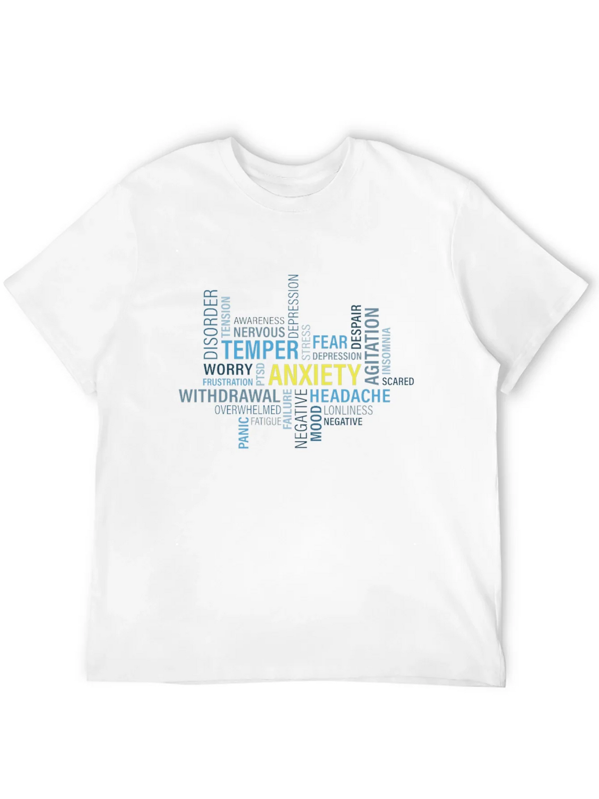 Anxiety Word Cloud Graphic T-Shirt product image 11