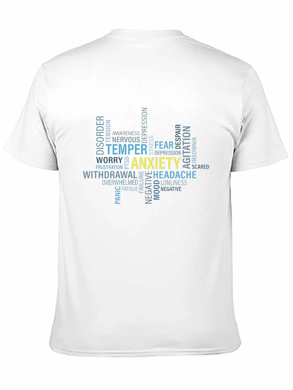 Anxiety Word Cloud Graphic T-Shirt product image 10
