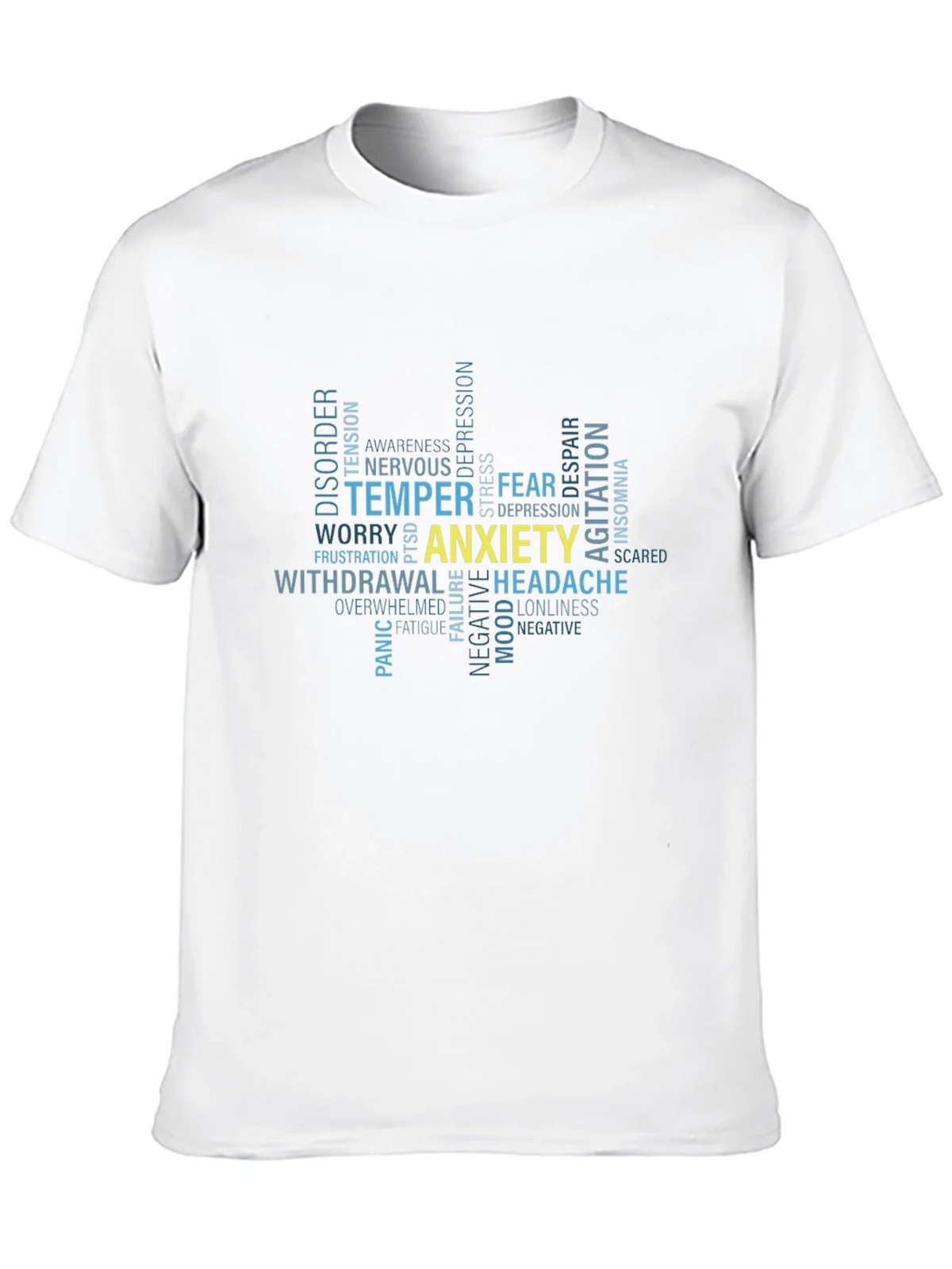 Anxiety Word Cloud Graphic T-Shirt product image 9