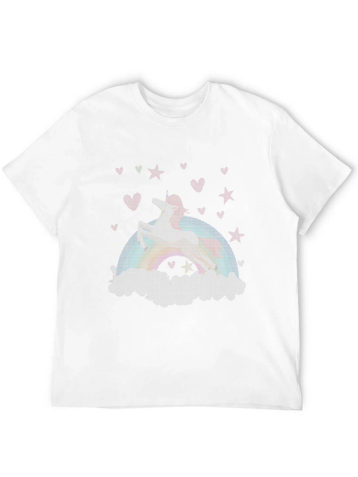 Unicorn Rainbow Graphic Tee - Black Cotton Blend product image 11