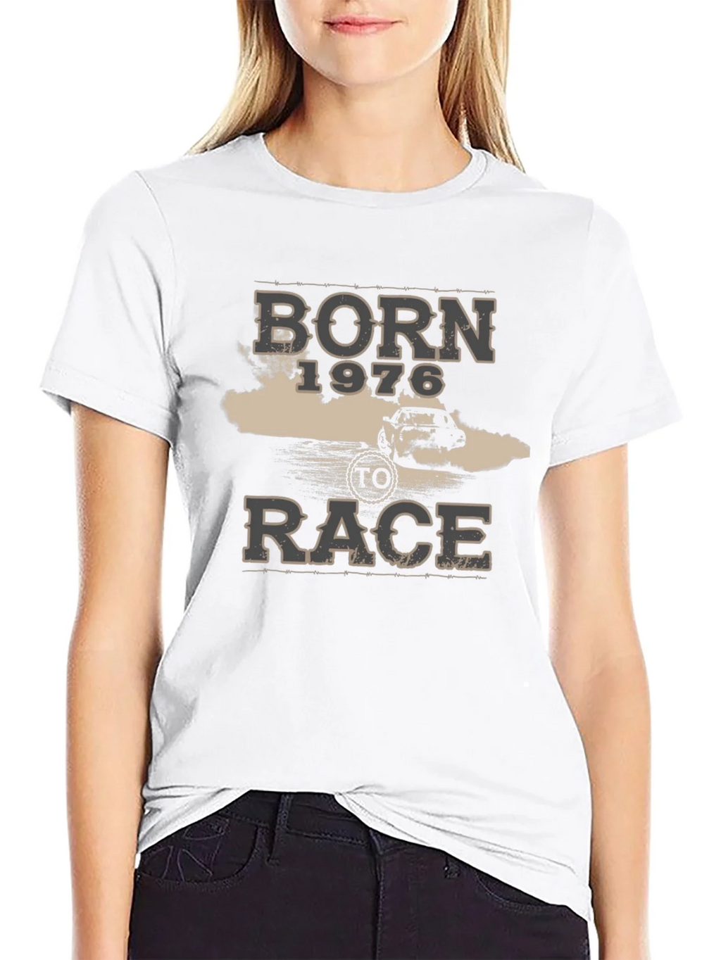 Born 1976 To Race Graphic T-Shirt product image 8