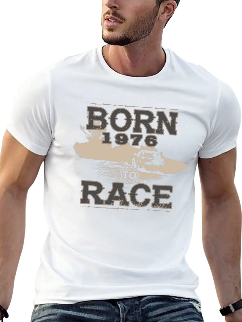 Born 1976 To Race Graphic T-Shirt product image 12