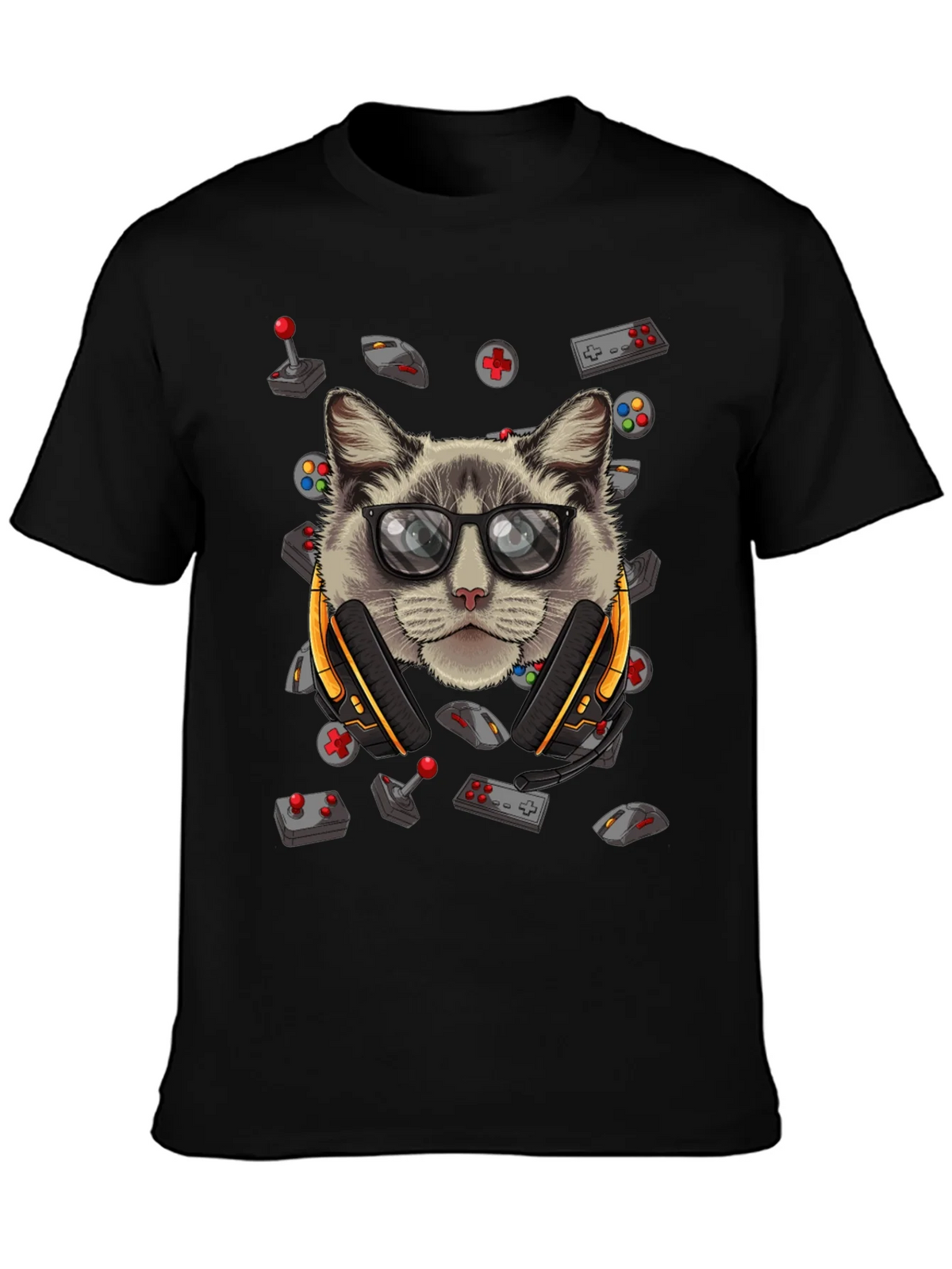 Gamer Cat T-Shirt - Cool Graphic Tee product image 3
