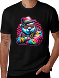 Cool Bear Graphic Tee - Retro Style product image 1