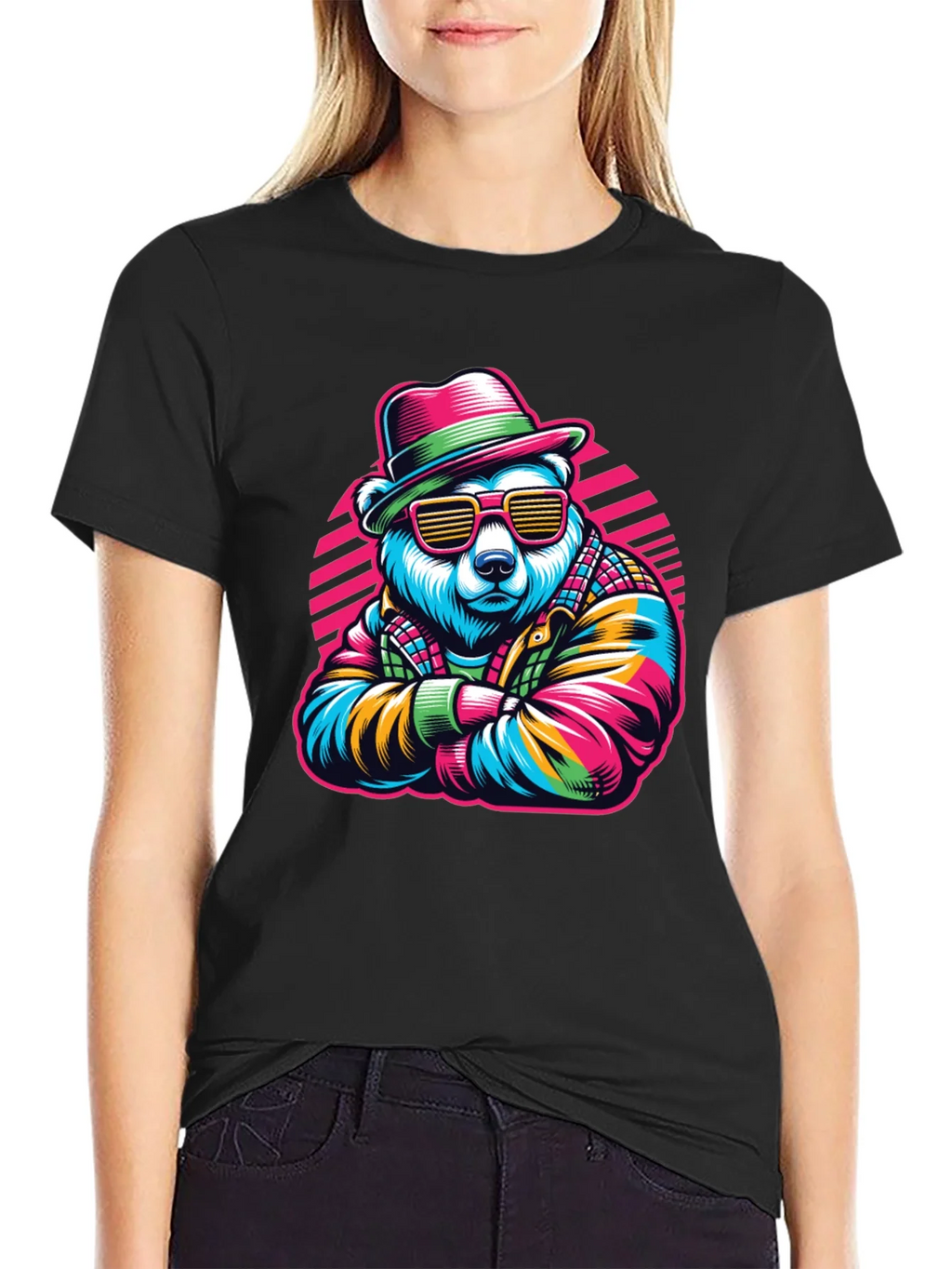 Cool Bear Graphic Tee - Retro Style product image 2