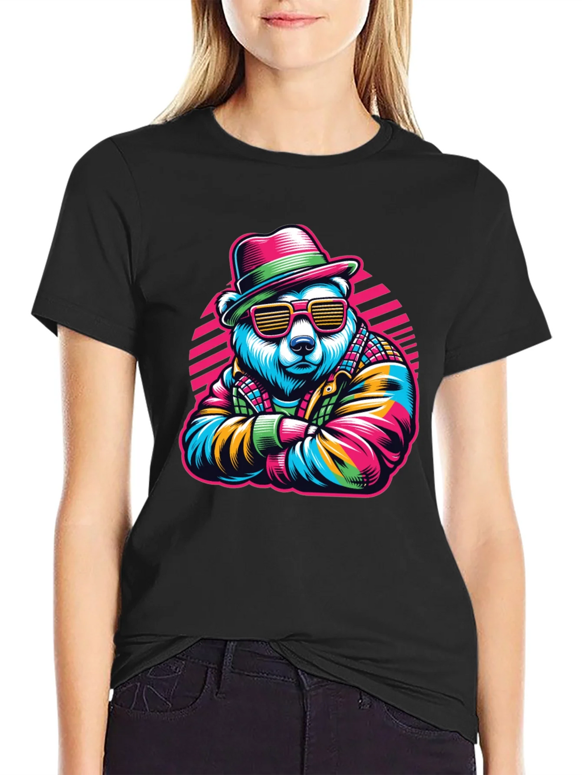 Cool Bear Graphic Tee - Retro Style product image 2
