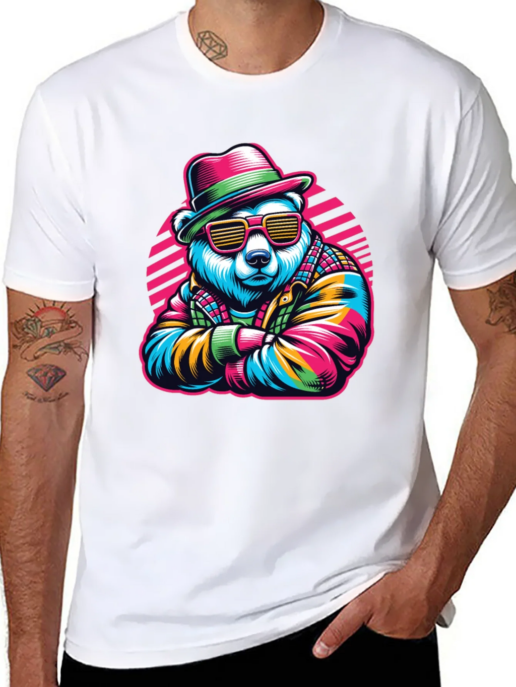 Cool Bear Graphic Tee - Retro Style product image 7