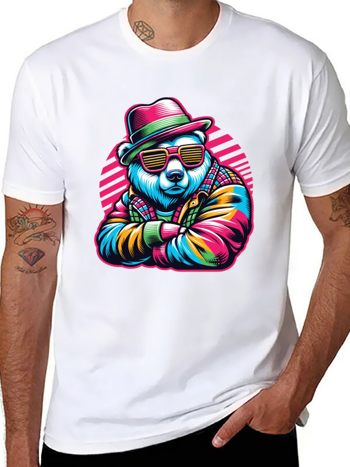 Cool Bear Graphic Tee - Retro Style product image 7