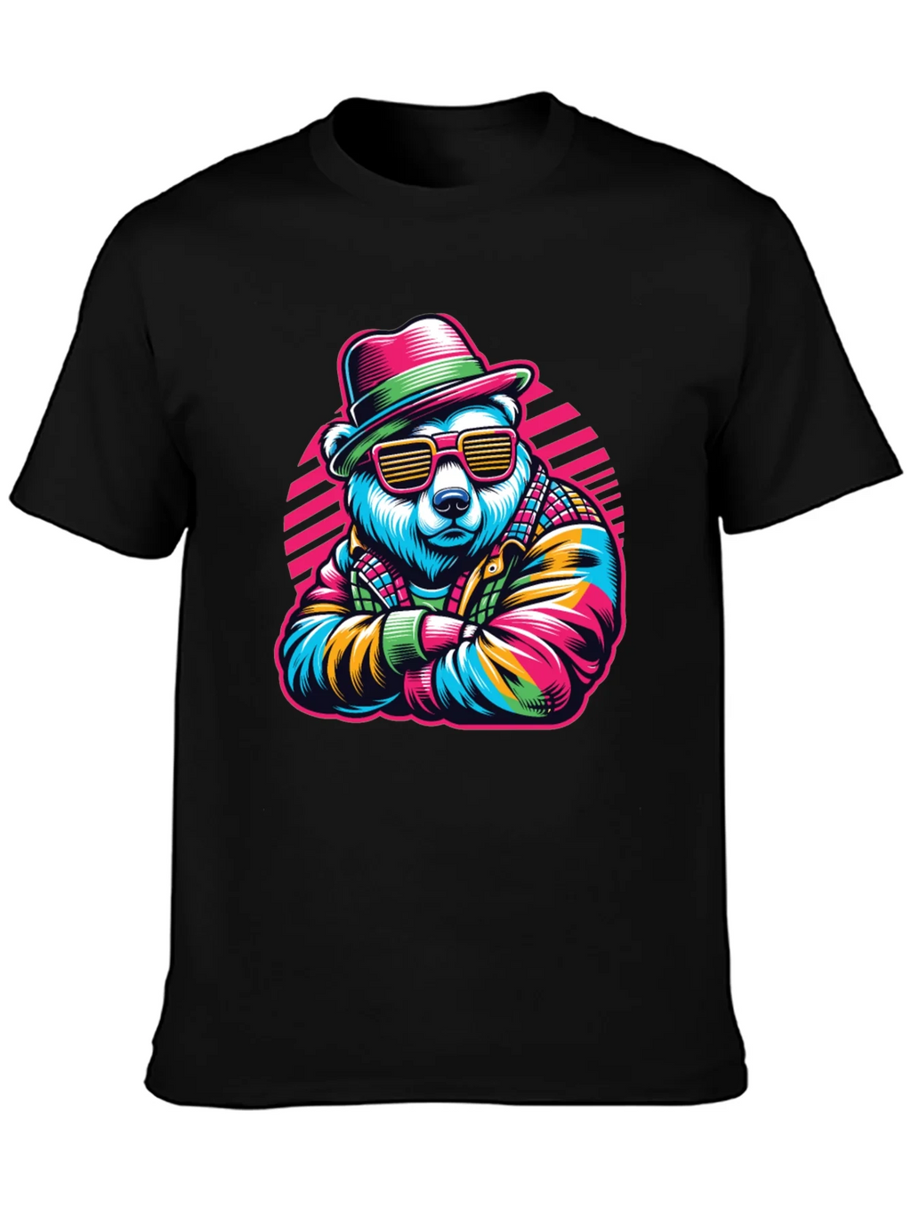 Cool Bear Graphic Tee - Retro Style product image 3