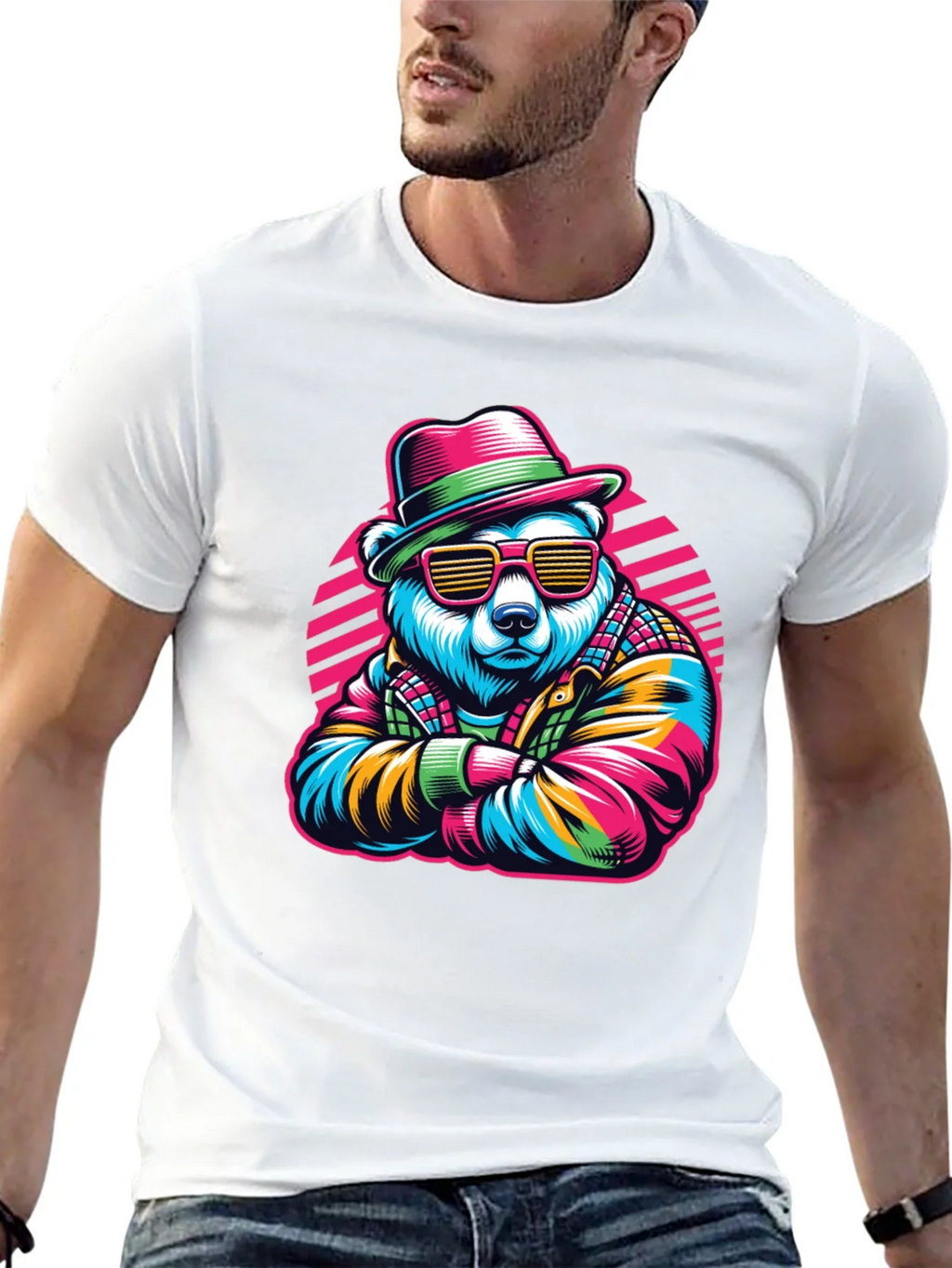 Cool Bear Graphic Tee - Retro Style product image 11
