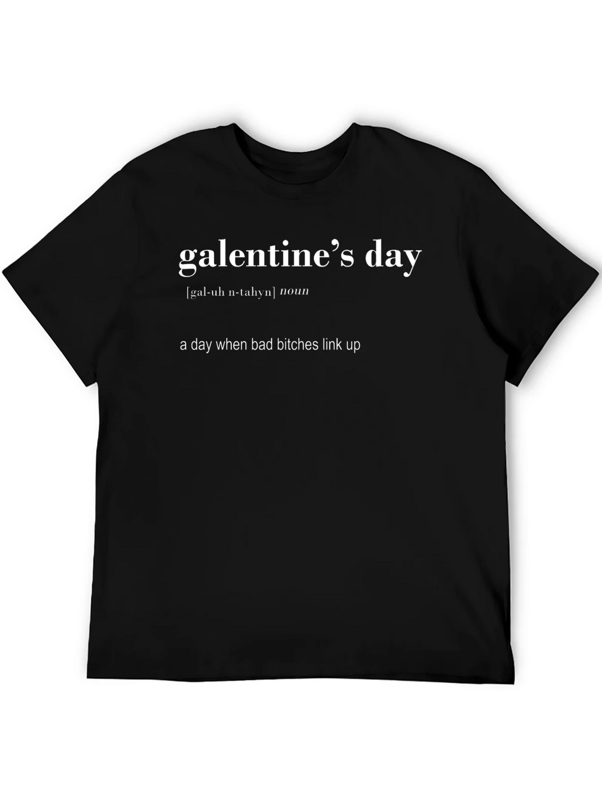 Galentines Day Definition Black T-Shirt product image 4