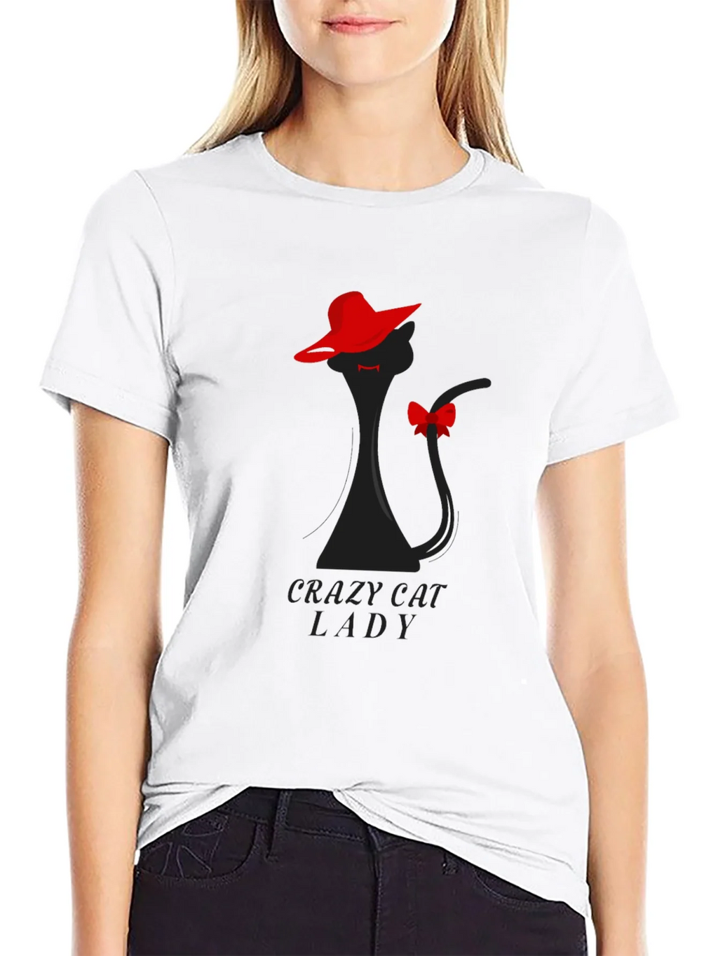 Crazy Cat Lady T-Shirt: Elegant Feline Silhouette Tee product image 8
