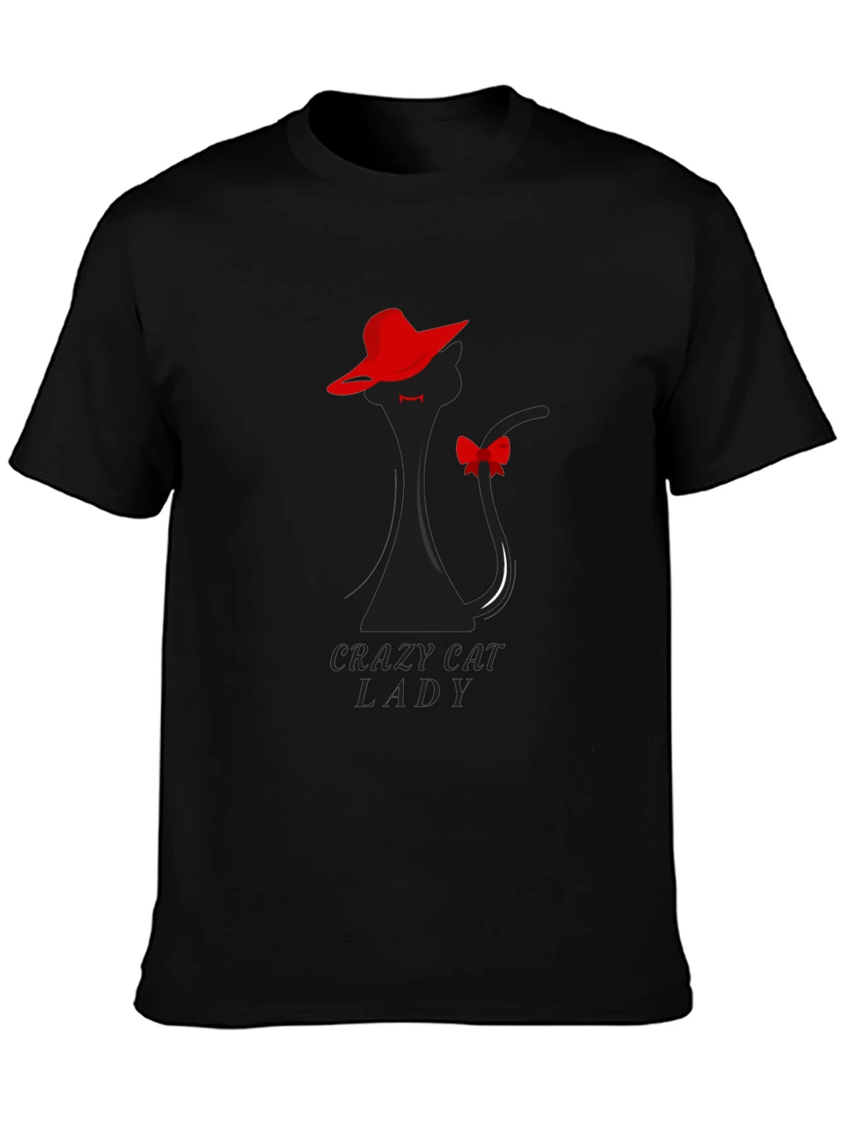 Crazy Cat Lady T-Shirt: Elegant Feline Silhouette Tee product image 3